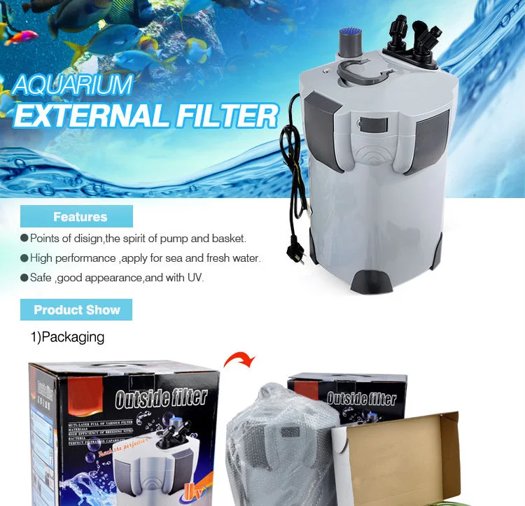 Высокое качество hw-402b 1000l/ч 1.4 м Аквариум Внешний фильтр с УФ-излучения для аквариума в том числе фильтр материалы