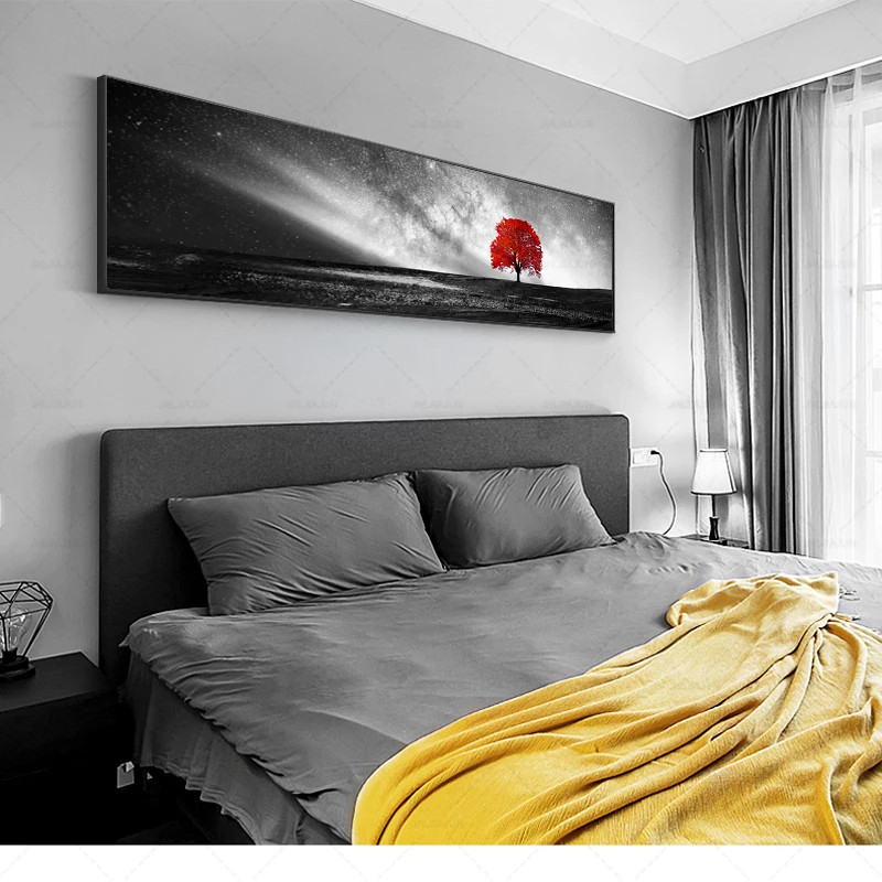 Холст HD печатные постеры домашний Декор Гостиная стены Искусство красное дерево