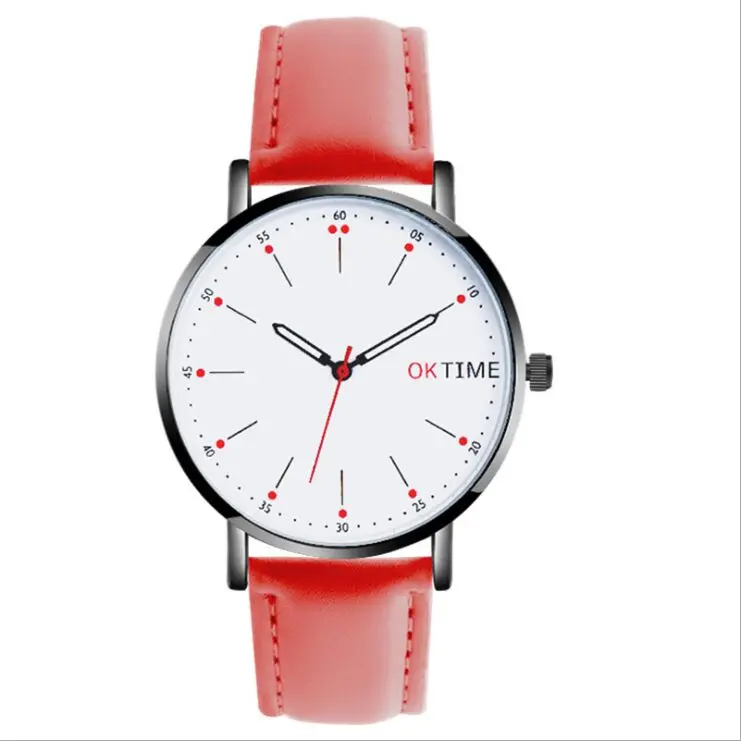 Женские наручные часы OKTIME брендовые роскошные с кожаным принтом аналоговые