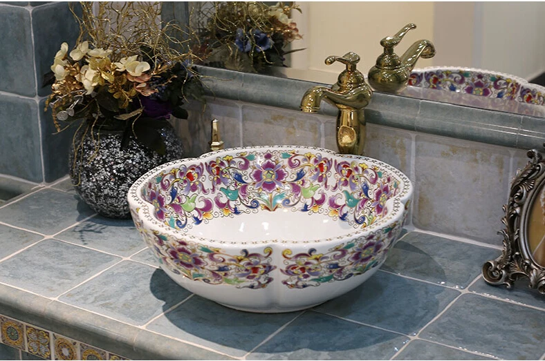 2019 горячая Распродажа новый дизайн керамическая раковина для ванной комнаты