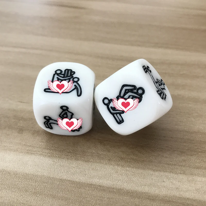 Новинка, 2 шт., 20 мм, D6, поверхность, игральные кости, многогранная экшн-игра, игрушка для взрослых, пара, прелюдие, Эротические Кости, набор, Brial, подарок