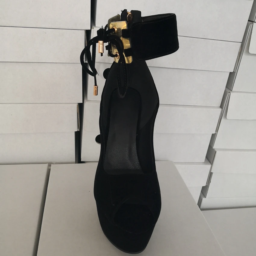 2021 новые женские летние туфли на высоком каблуке большие Размеры 35 52 шнуровке в