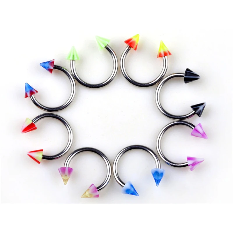 10 шт. акриловые серьги гвоздики из хирургической стали|piercing body jewelry|body jewelrywholesale