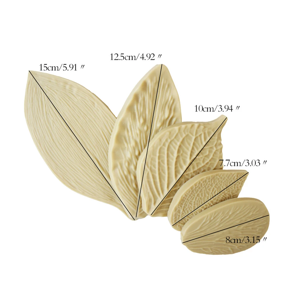 5 шт./компл. пионы розы цветочные лепестки листья ветки силиконовая форма