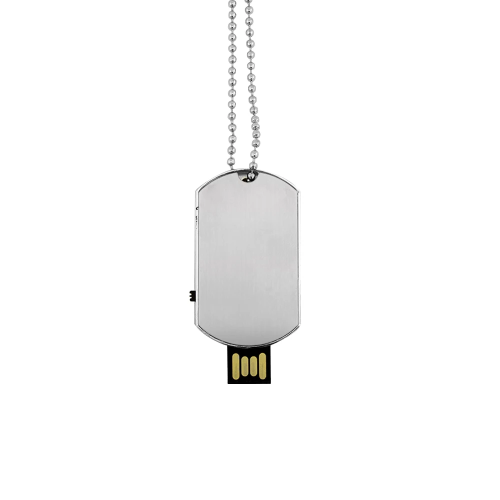 CHYI водостойкое ожерелье военный Dog Tag Shaped USB флешка Pendrive Memory Stick ручка драйвер 4ГБ