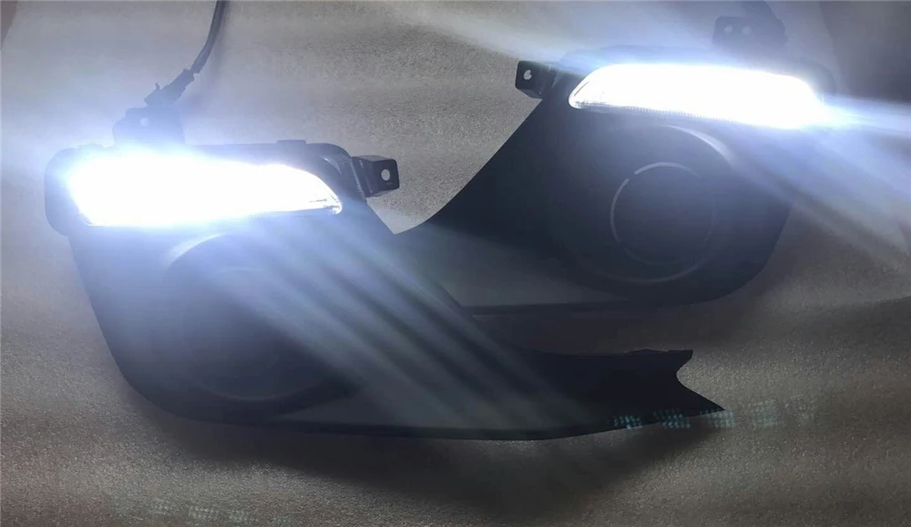 Автомобильная проблесковая 2 шт. светодиодный DRL Дневной светильник для Suzuki Swift 2017