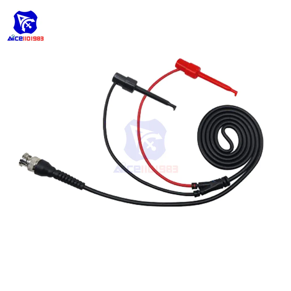 

Штекер BNC Q9 для мини-захвата, Набор испытательных проводов с двойным испытательным крючком, щупом, испытательный кабель BNC для осциллографа