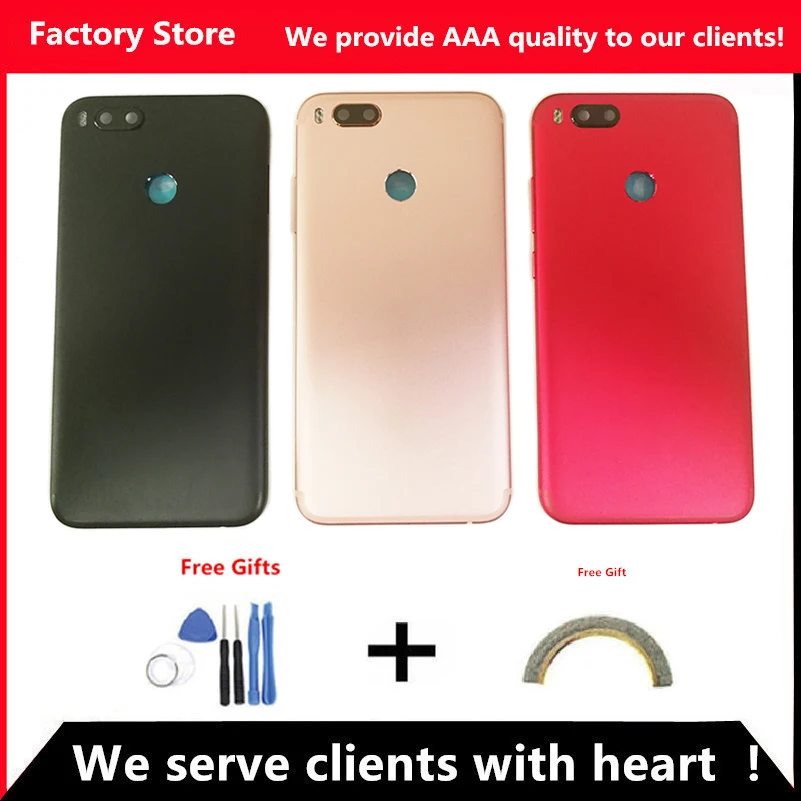 Задняя крышка аккумулятора для Xiaomi Mi A1 задняя корпус Кнопки громкости кнопки