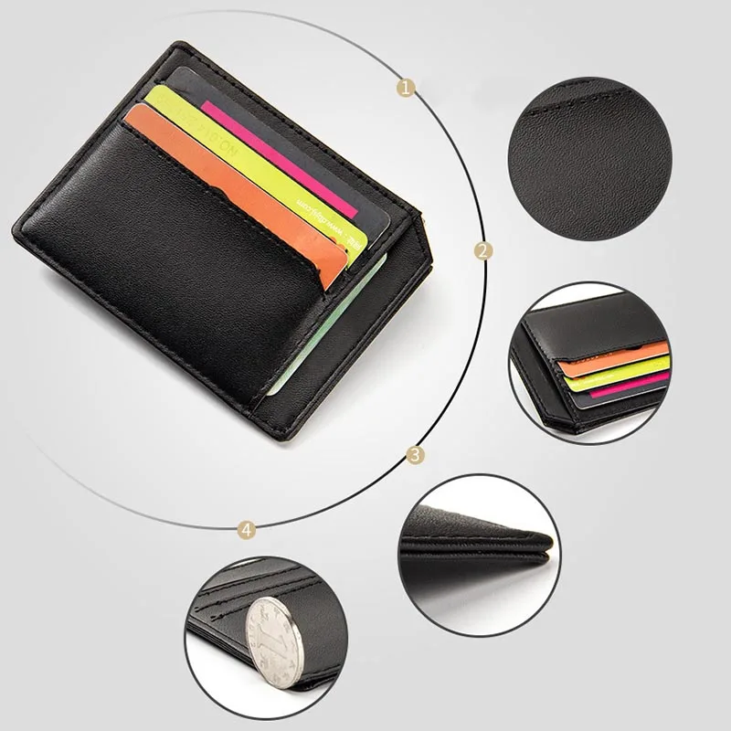New Fashion Men Short Purse PU Leather Card Holder Thin Wallet Coin Pocket Casual Billfold 99 LT88 | Багаж и сумки