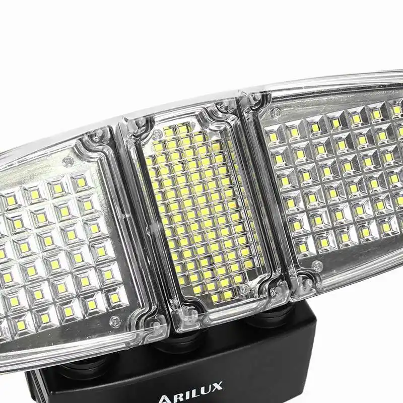 ARILUX 178 светодиодный светильник с ПИР датчиком движения, трехголовная Солнечная лампа, наружная садовая водонепроницаемая лампа с солнечной батареей