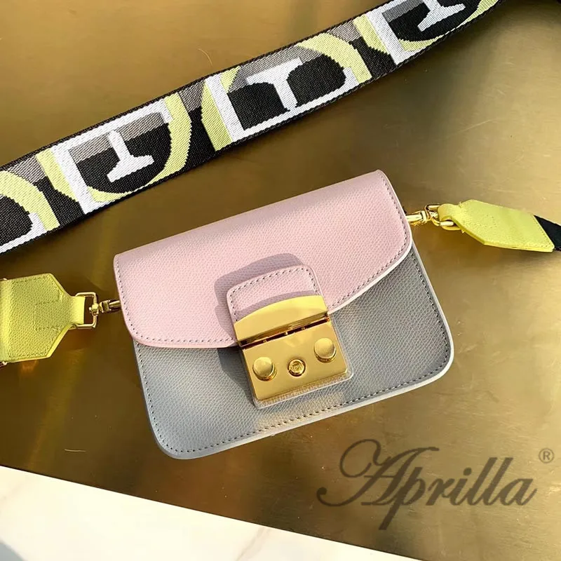 Aprilla, дизайнерские брендовые сумки, 17 см, 21 см, разноцветные, с клапаном, из натуральной кожи, 3 А, качественные сумки, женская сумка на плечо, на цепочке, сумки через плечо, 224