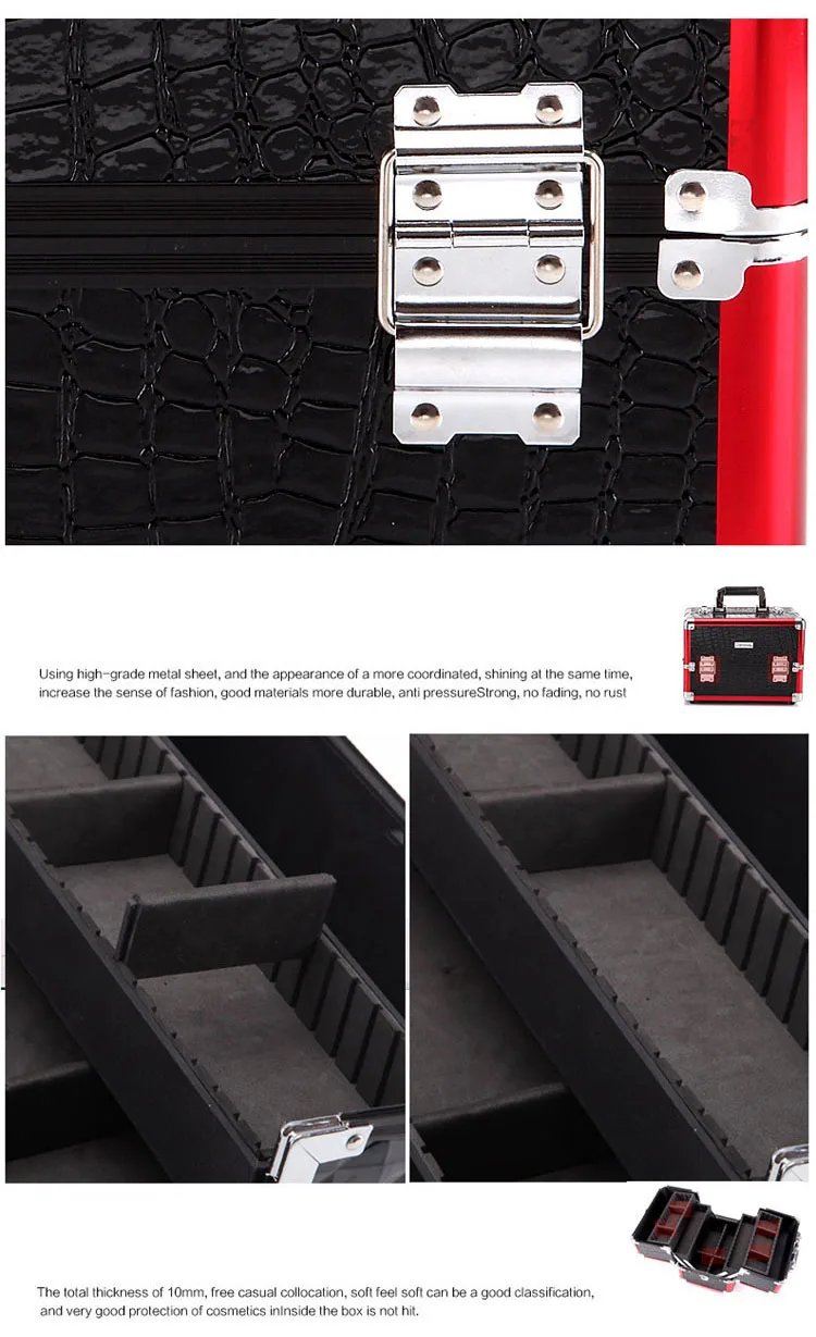 Корейские модные Многослойные косметичка леди Красота макияж Toolbox большой Ёмкость Портативный организатор ювелирные изделия