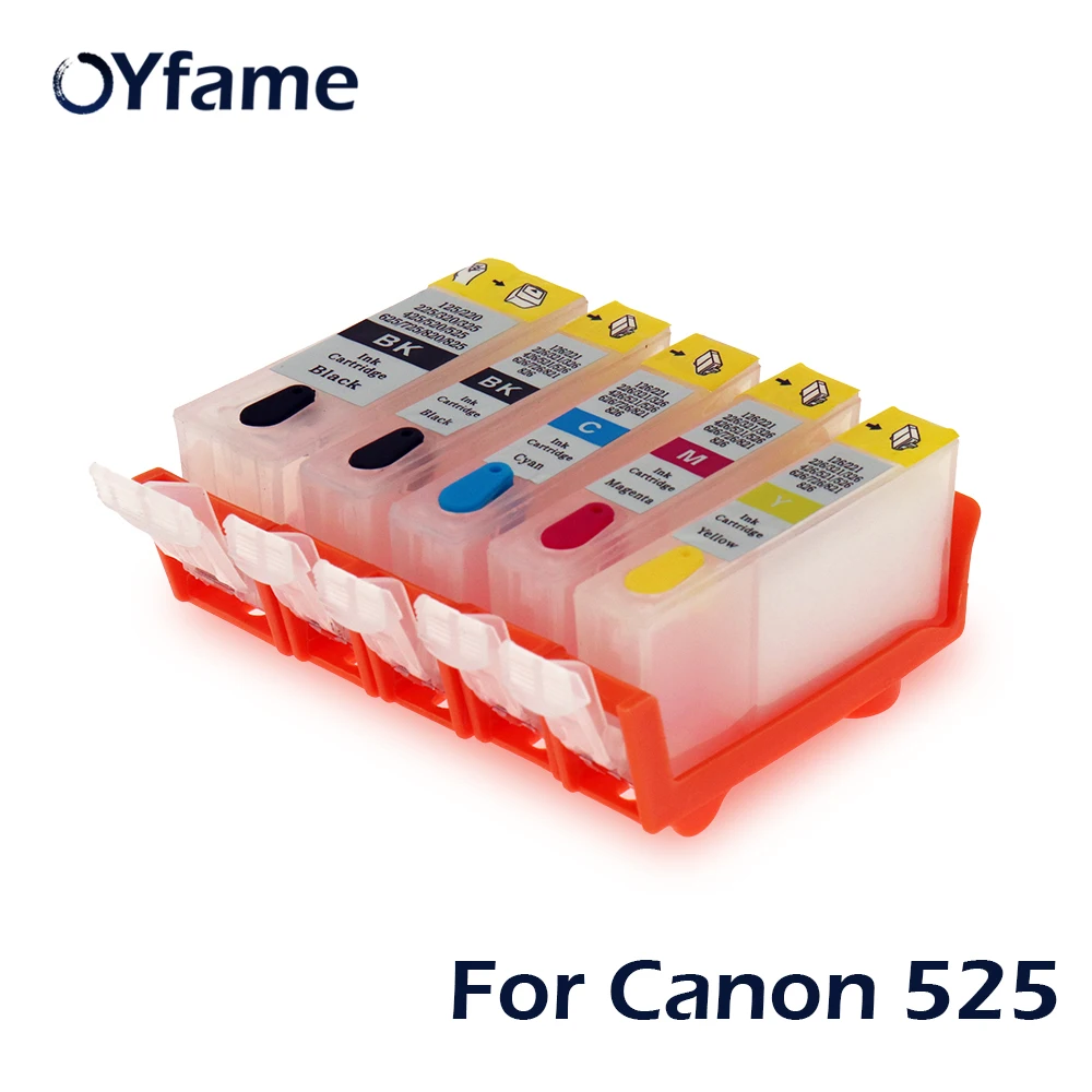 OYfame PGI 525 CLI 526 многоразовый картридж для принтера Canon PIXMA IP4850 IP4950 IX6550 MG5150 MX715 MX885