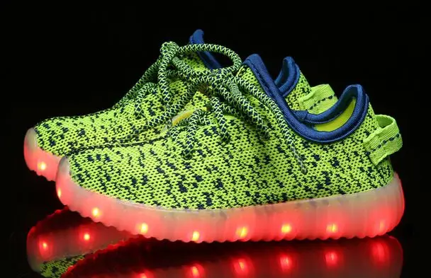 2017 новые детские кроссовки с USB зарядкой светящиеся для мальчиков и девочек