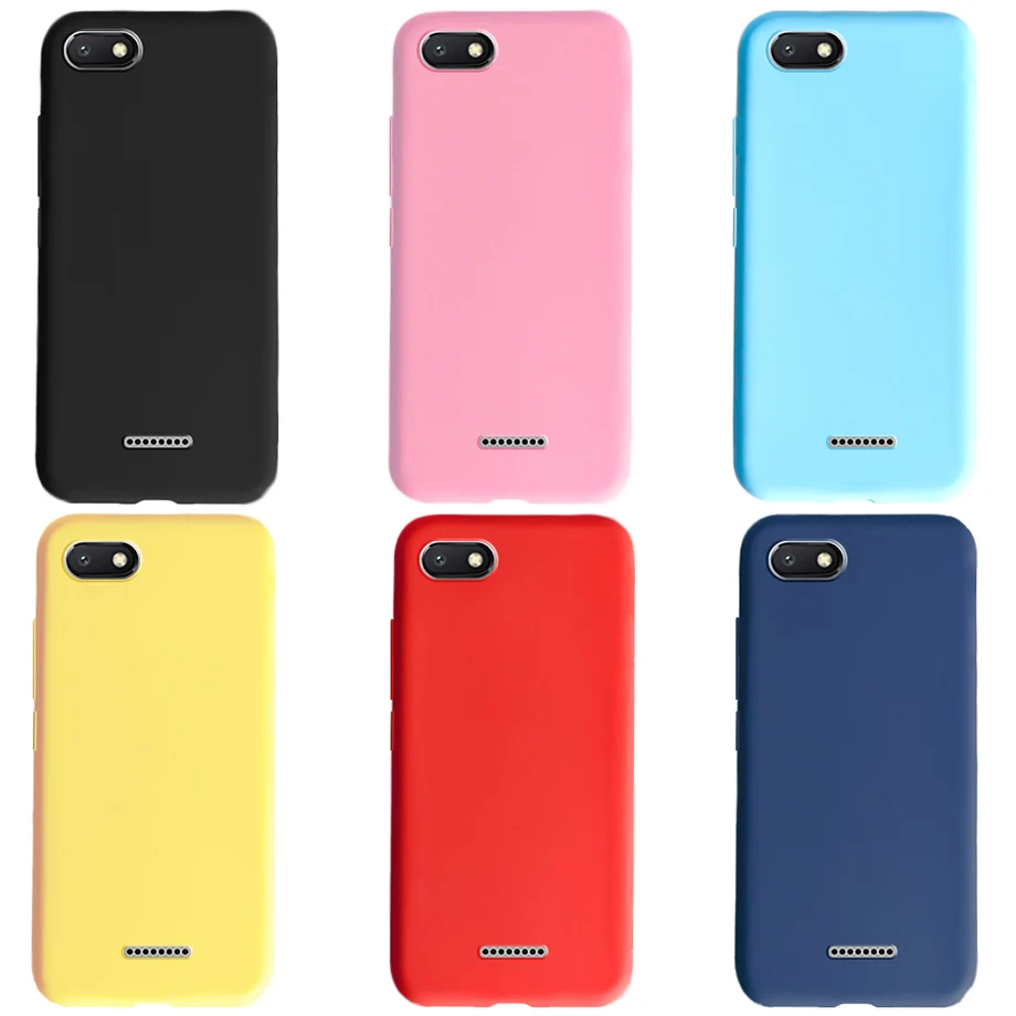 Силиконовый чехол-бампер для смартфона Xiaomi Redmi 6/6A цвета на выбор | Мобильные