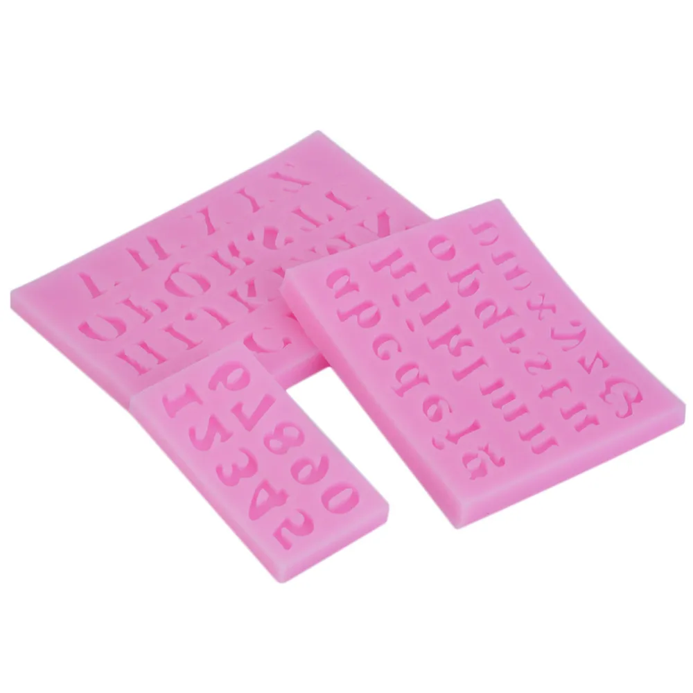 3 шт./компл. буквы Алфавит силиконовая форма для шоколада Сделай Сам помадка Смола