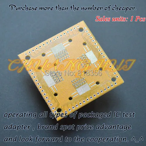 Тестовый разъем QFP64 lq64 TQFP64 IC с шагом клеммы = 0 5 Размер 10x1 мм/12x12 мм | Компьютеры и