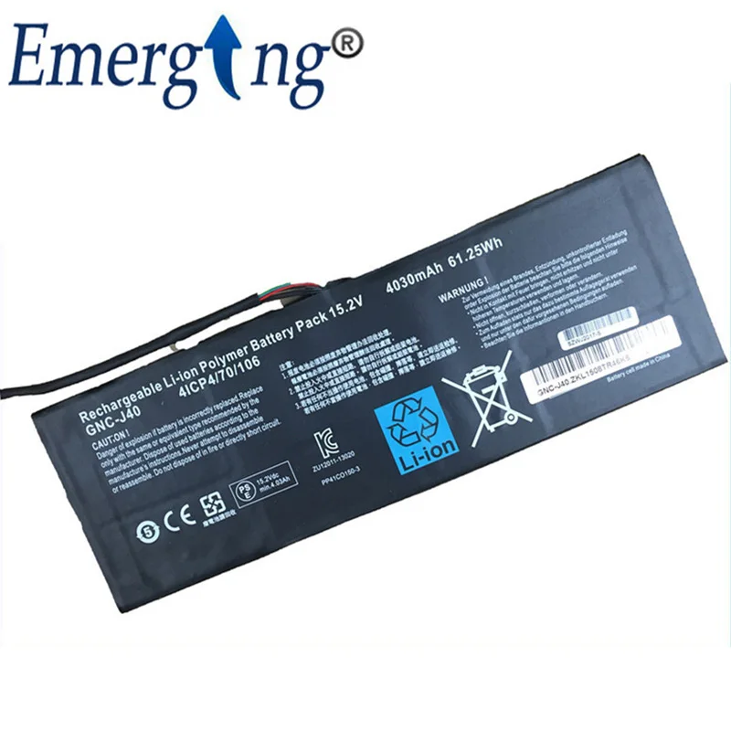 15 2 в Втч Новая батарея для ноутбука GIGABYTE GNC J40 961TA013F P34W P34K P34F P34G V2 V3 V4 V5