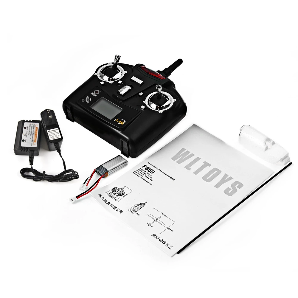 WLtoys F959 Sky King RC Aircraft 3CH 2 4 ГГц перезаряжаемая батарея Li-Po беспроводной пульт