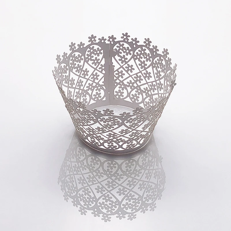 50 шт. обертка для кексов в форме маленькой лозы с цветами чашка выпечки домашнего