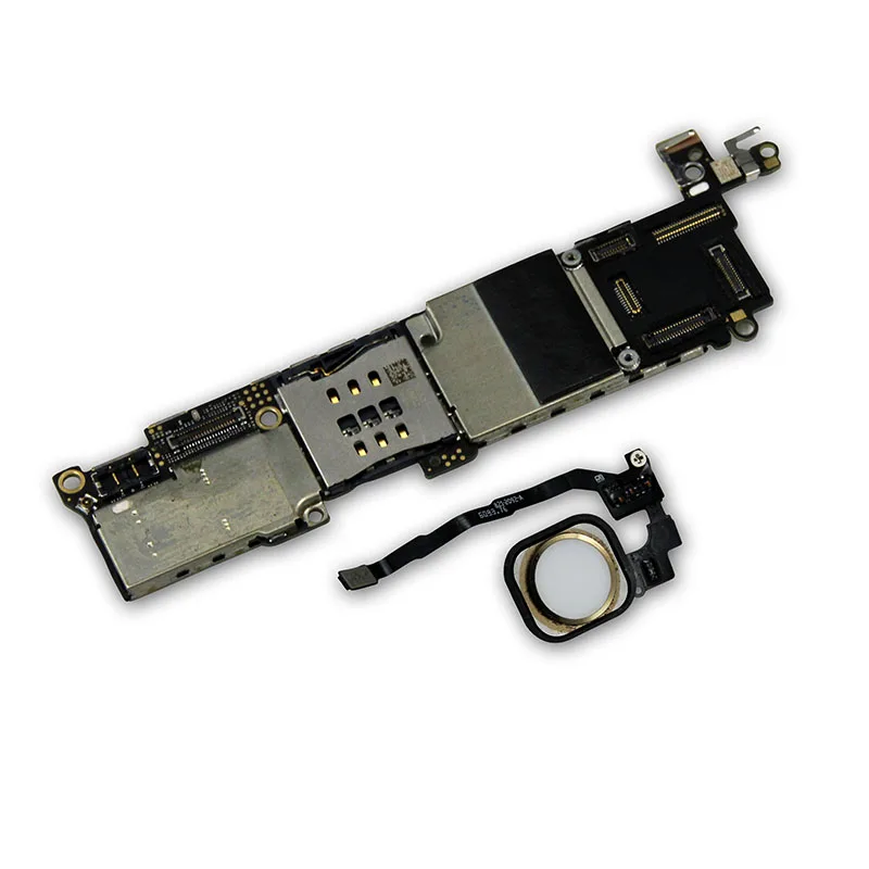 Золото материнскую плату для iphone SE с Touch ID 100% оригинальный разблокированная