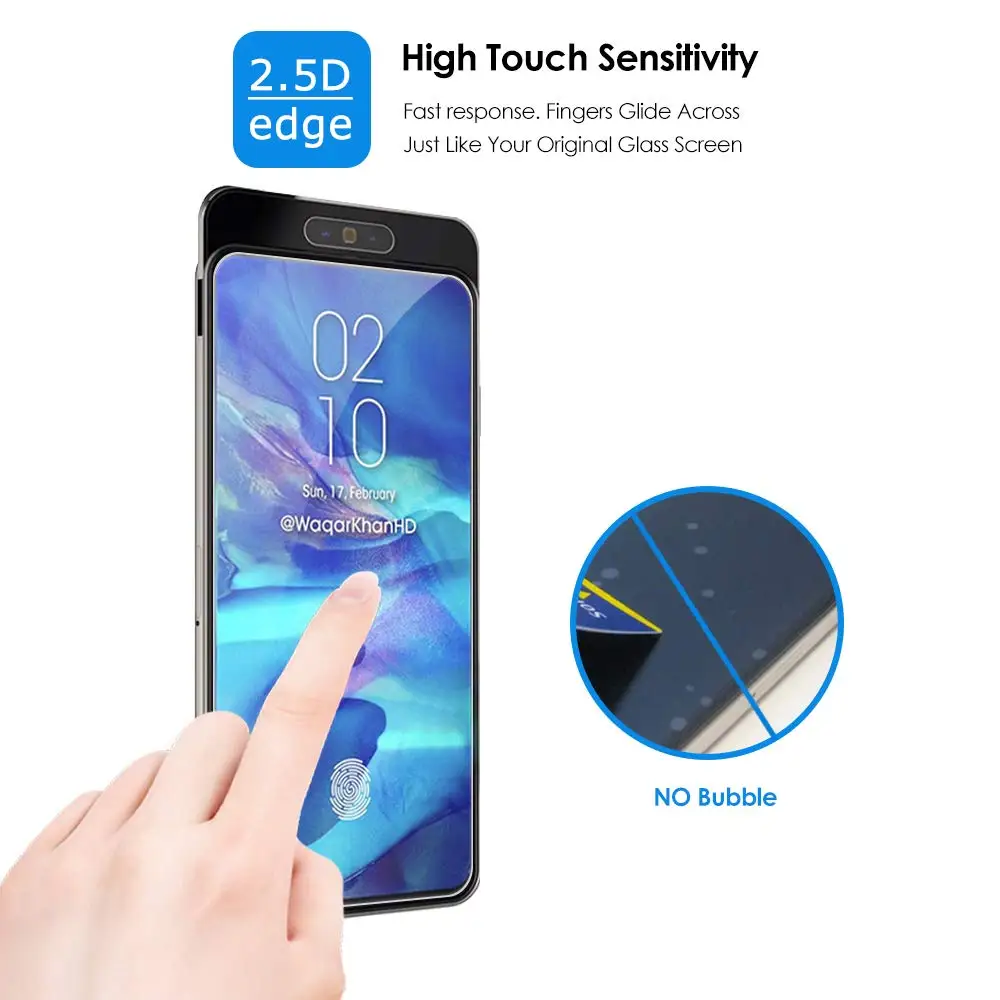 Защитное стекло закаленное 2.5D для Samsung Galaxy A10 A20 Core A20E A30 A40 A40S A50 A60 A70 A80 A90|Защитные