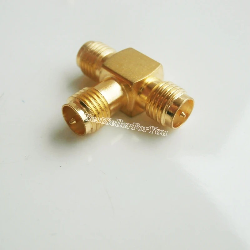 1X RP SMA мама к двум 2 RPSMA тройной T в серии адаптер соединитель 3