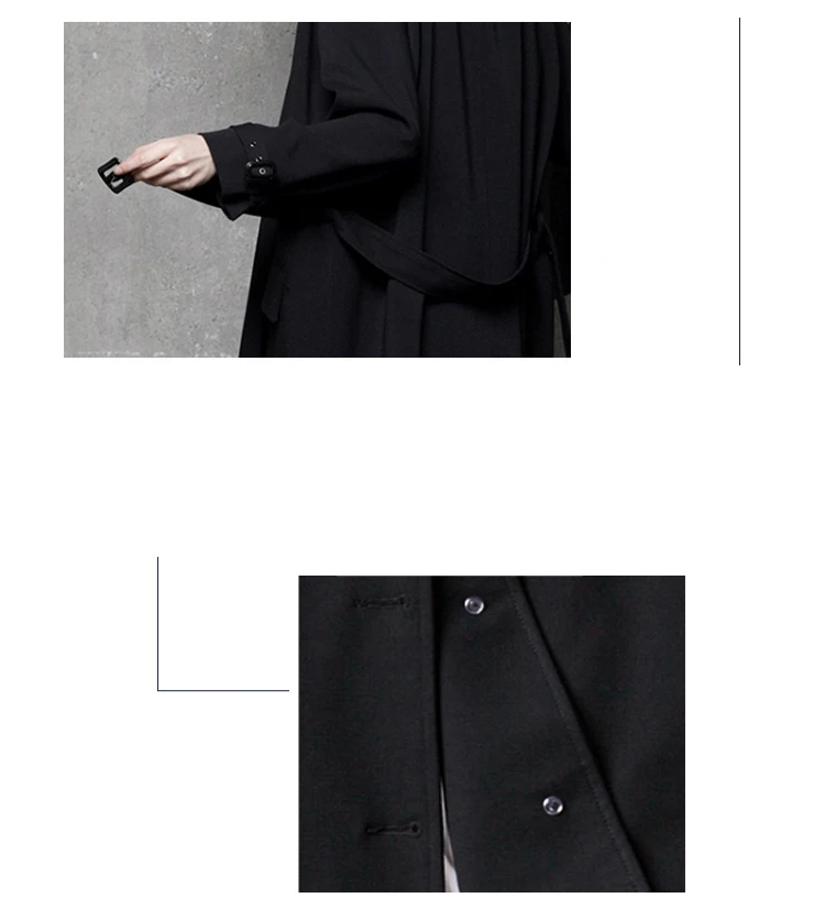 Осень 2020 новинка высокое качество средняя длина ветровка Женское пальто длинный