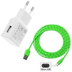 Сетевое USB зарядное устройство, 5 В, 2 А для Samsung S3 S4 J2 J3 2016 J4 Plus J6 J7 Neo 2017 Nokia 2 3 5 6, короткий нейлоновый кабель Micro USB для передачи данных, 2 м 3 м