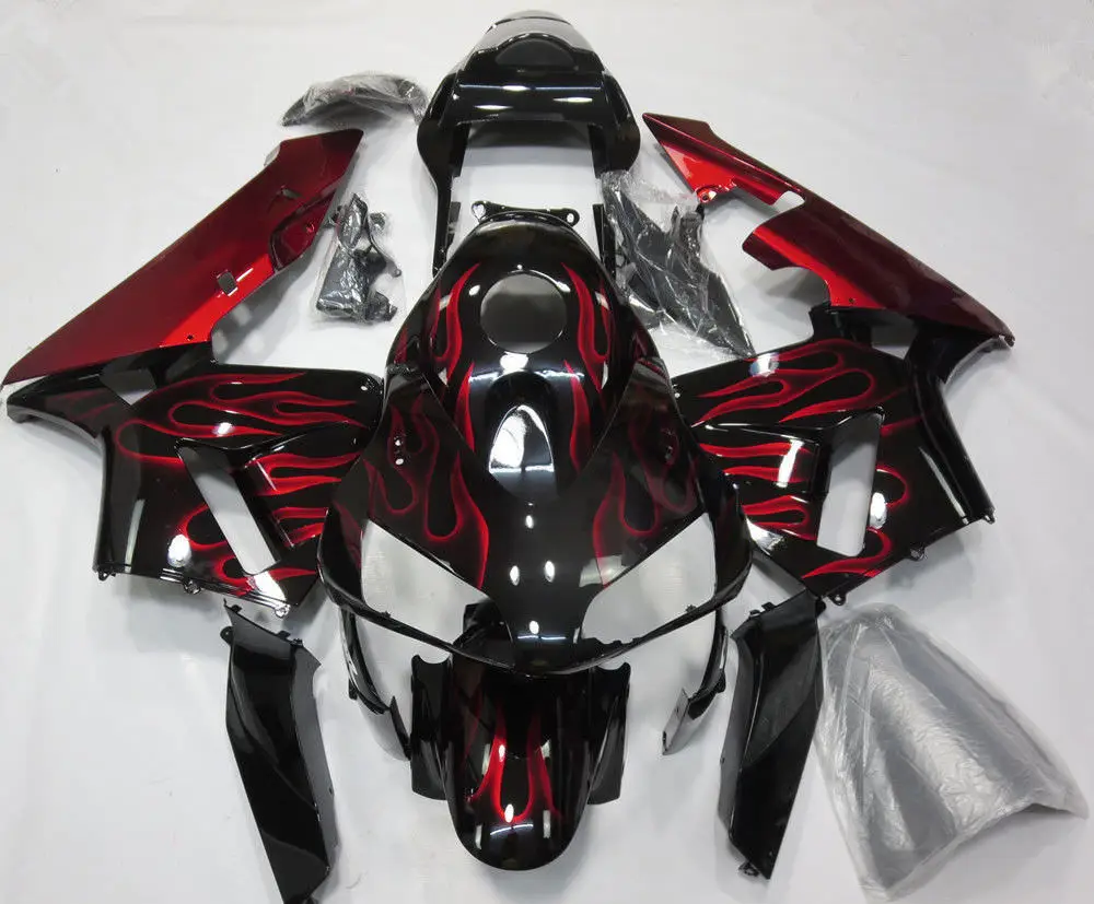 Мотоцикл обтекатели комплект для Honda CBR600RR CBR 600 RR 2003 2004 F5 красный и черный ABS литья