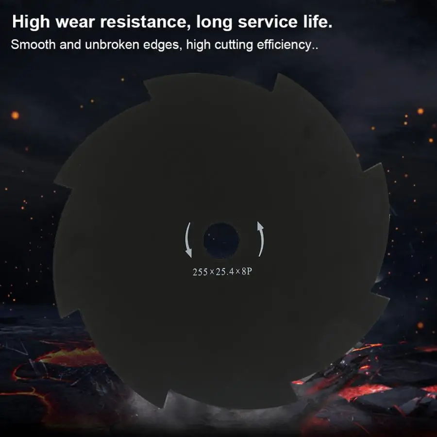 Профессиональное лезвие для пилы 10 дюймов стальное зубной диск резки травы