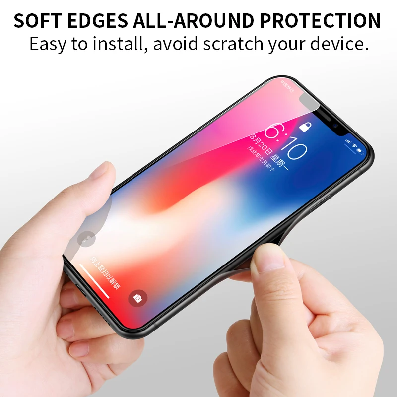 IHaitun Роскошный тонкий мягкий с краями чехол на айфон 10 XS MAX XR X матовый защитный