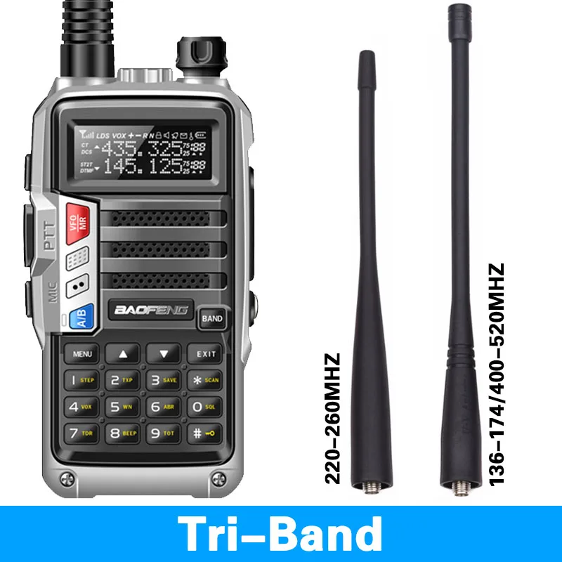 2019 BAOFENG UV-S9 8 Вт Мощный VHF/UHF136-174Mhz и 400-520 МГц двухдиапазонный 10 км Сгущает рация На