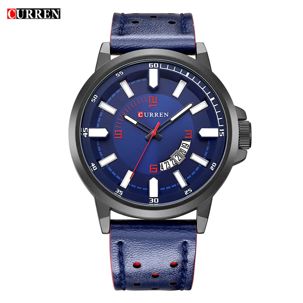 Часы Топ бренд класса люкс CURREN Мода оригинальный циферблат повседневные деловые