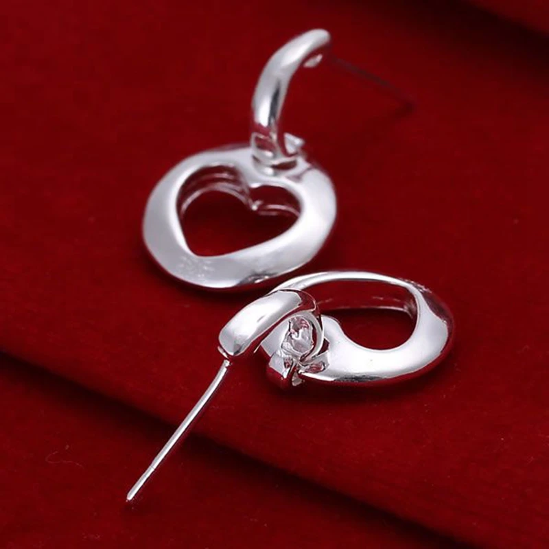 Модные украшения для женщин 925 ювелирных изделий посеребренные серьги в форме