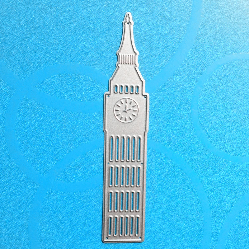 

YINISE 218 Big Ben Metal Cutting Dies For Scrapbooking Stencils DIY Album Cards Decoration Embossing Folder Die Cutter Template