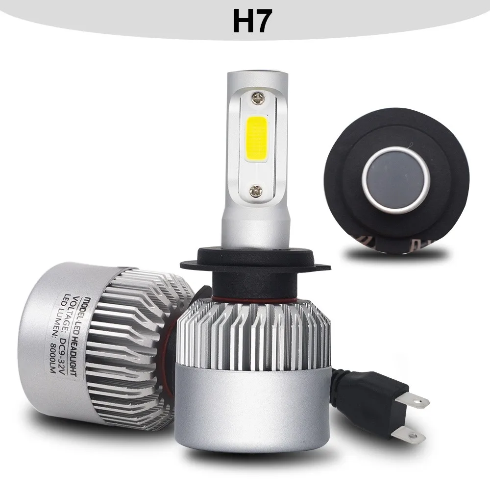 YHKOMS H4 светодиодный лампы H7 H1 H3 H8 H9 H11 H13 9005 HB3 9006 HB4 880 881 H27 9004 9007 авто фары 8000LM УДАРА автомобиль свет светодиодный светильник