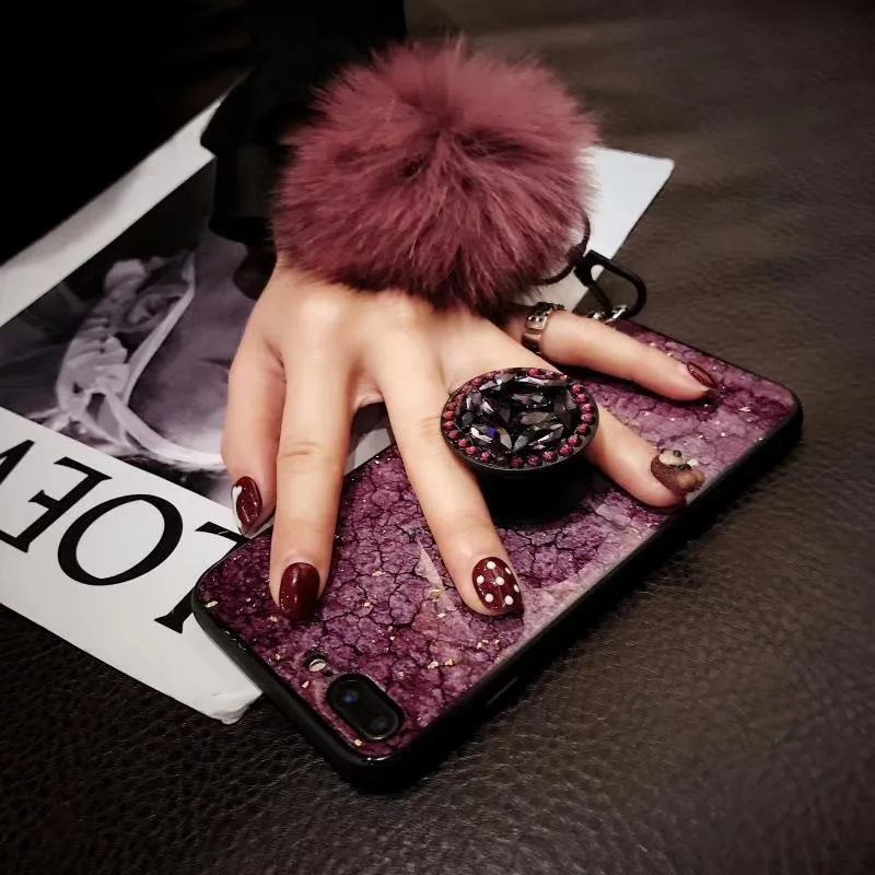 Роскошный золотой фольги Bling мрамор Алмаз чехол для телефона мягкий TPU iphone 6 S 7 8 Plus