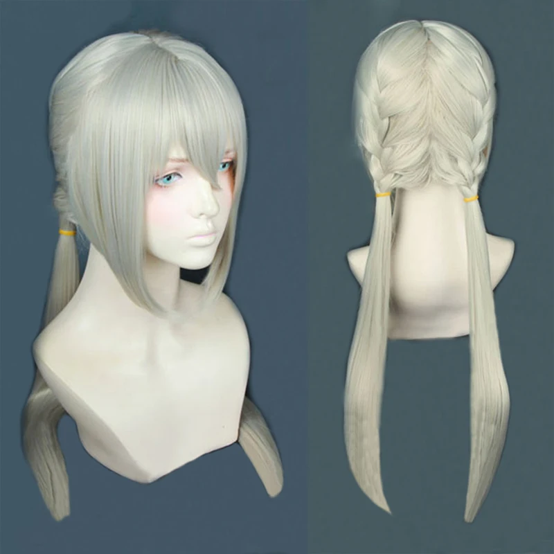 Парик для косплея FGO 70 см серый светлый термостойкий|cosplay costume|costume cosplaywig cosplay |