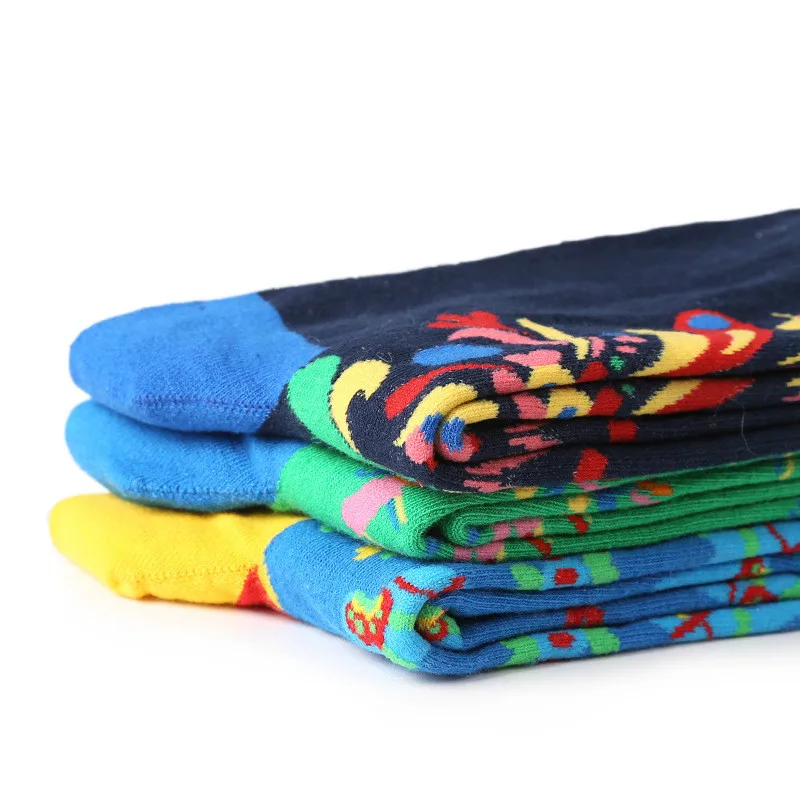 Осень зима новые носки чулки в этническом стиле оригинальные хлопковые мужские