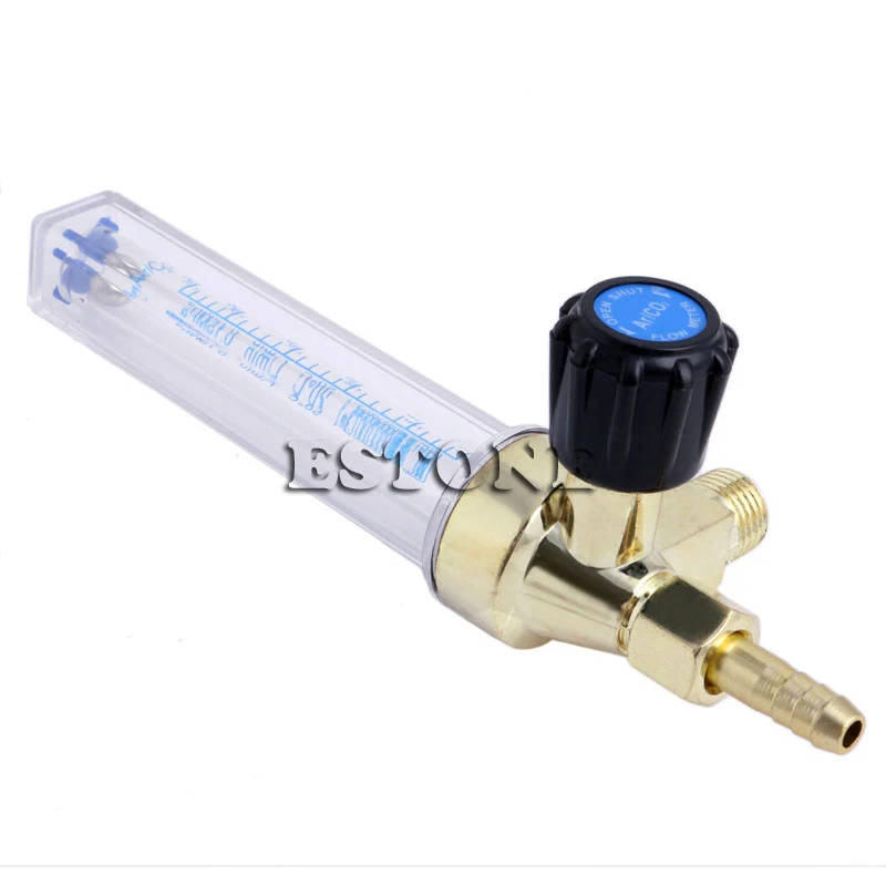 

7mm Barb 1/4PT 0.15 MPA Flow Meter Gas Argon AR/CO2 Regulator Weld