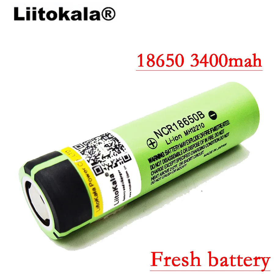 Liitokala новый оригинальный 18650 NCR18650B 3400 мАч перезаряжаемый литий ионный аккумулятор