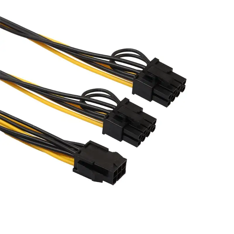 5 шт. PCE E 6pin двойной 8pin (6 + 2pin) Мощность кабель женский на обоих концах для