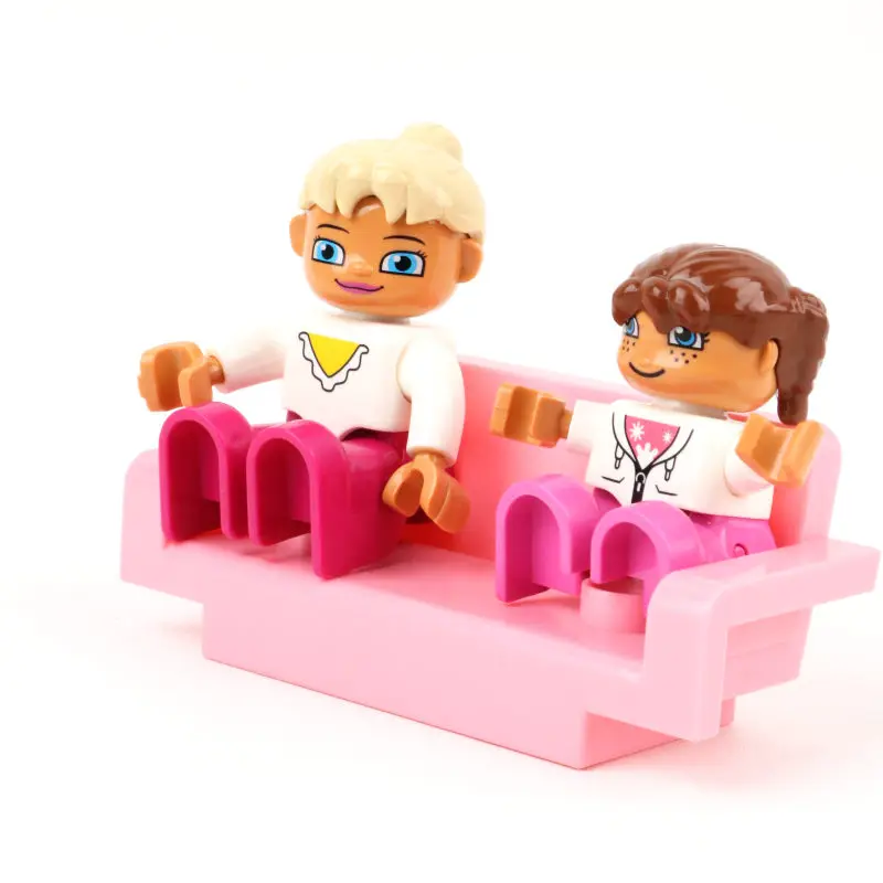 Duplo-diy-12 Крупные частицы Diy строительные блоки Doll домик для животных качели аксессуары совместимы с дублированные игрушки для Дети Детские подарки - Цвет: Duplo-diy-12
