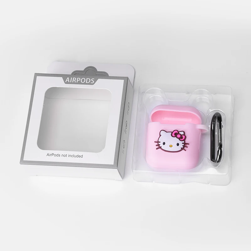 4 Силиконовый чехол Airpods для Apple Airpods 1/2/i9S/i10/i10s/i10 max/i11/i12/i13/i20/i30 Tws чехол для наушников hello kitty - Цвет: 4