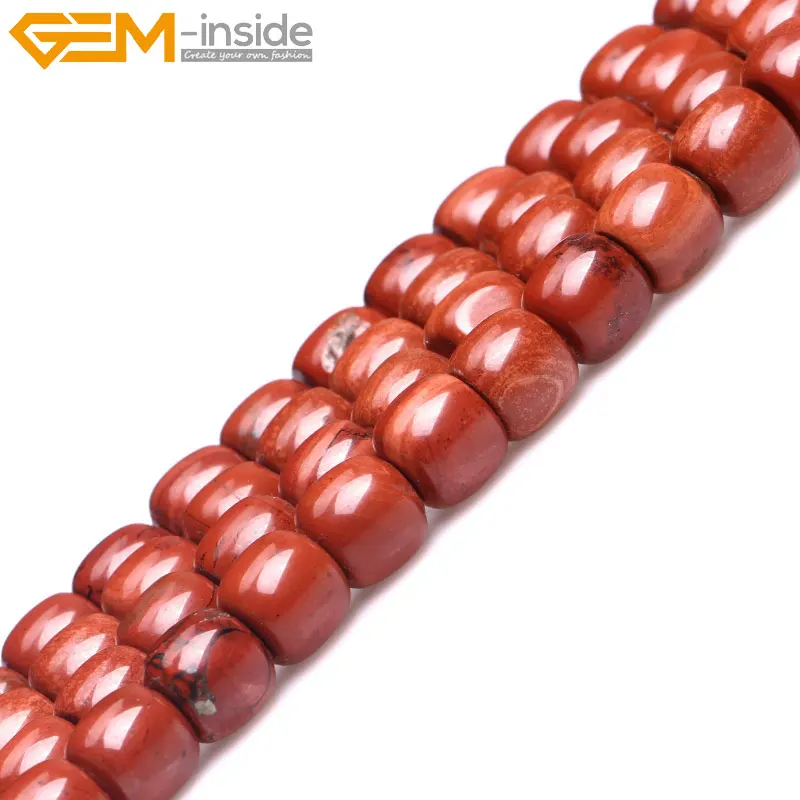 Natural Drum barrel Rhodonite stone Beads popular fashion For Jewelry Making Selectable Size 15inches DIY Jewellery | Украшения и