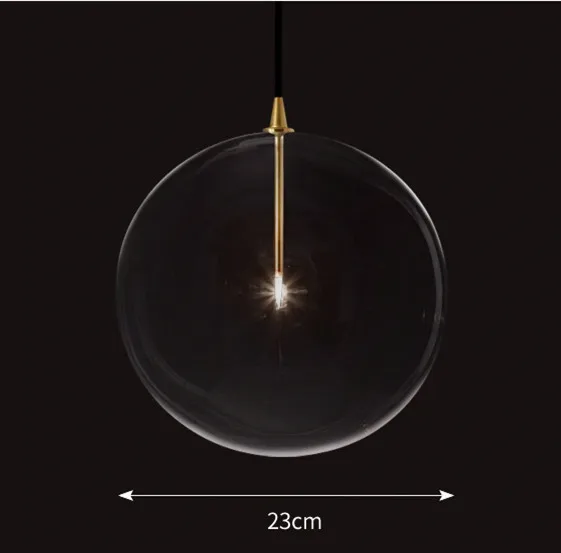 1 light D25cm Американский RH золото/черный металл G4 Led люстра прозрачный стеклянный кулон светильник-люстра в виде подсвечника Led Luminarias Lamparas светильники - Цвет абажура: 1 light D25cm