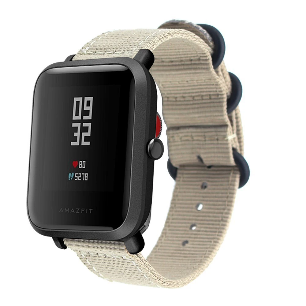 Eastar красочный нейлоновый Браслет Для Xiaomi huami Amazfit Смарт-часы молодежное издание Bip BIT PACE Lite ремешок фитнес-браслет