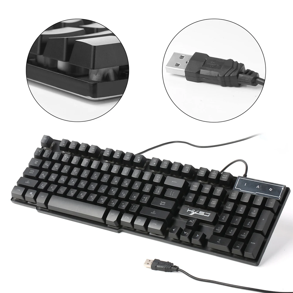Игровая клавиатура с 19 клавишами русская английская USB 3 режима подсветки