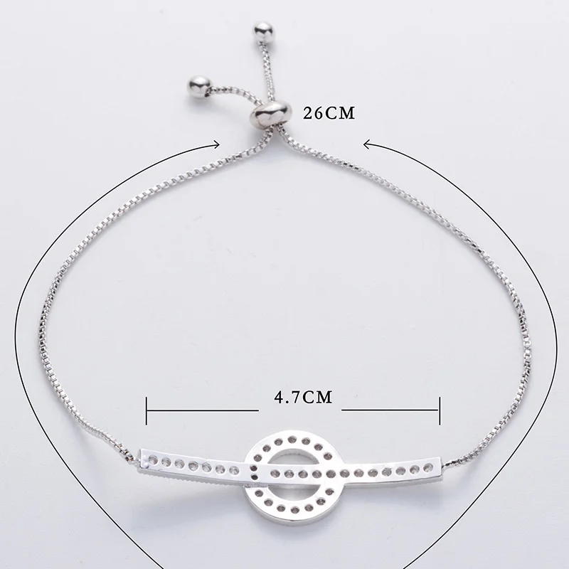 Hadiyana 2018 High Quality Fashion Bracelet Inlaid With Sparkling Zirconia Gold/White Gold For Women Valentine's Day Gift BR415 |